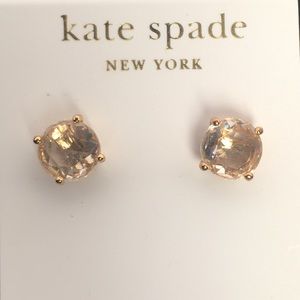 KATE SPADE • Small Gumdrop Crystal Stud Earrings